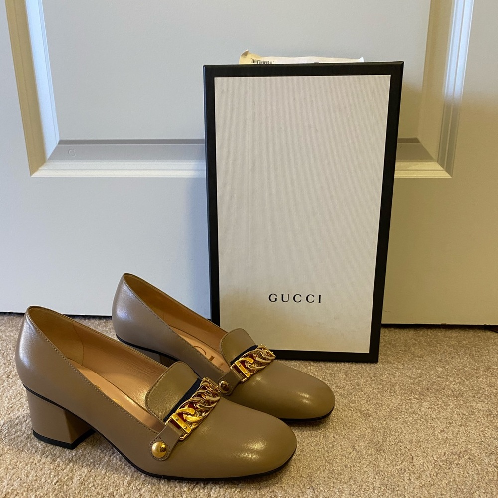 Gucci Calfskin Sylvie Loafers